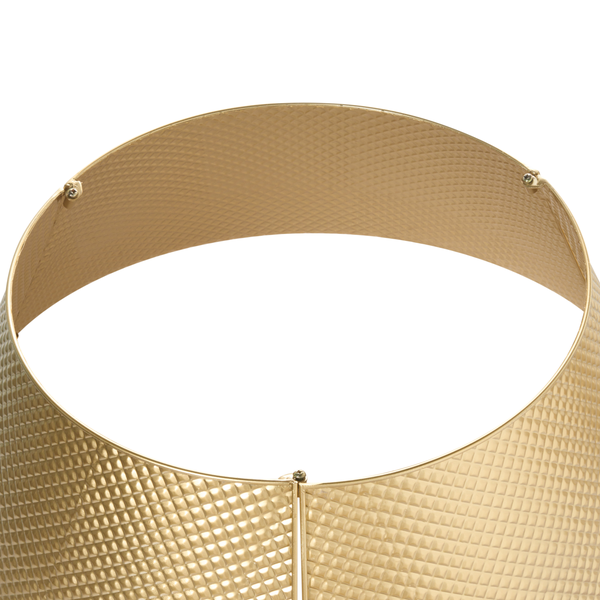 Goldfarbener Lampenschirm mit strukturierter Oberfläche