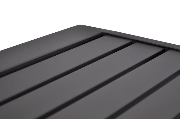 Beistelltisch Aluminium 45 x 45 cm anthrazit modern leicht für Garten Balkon Terrasse