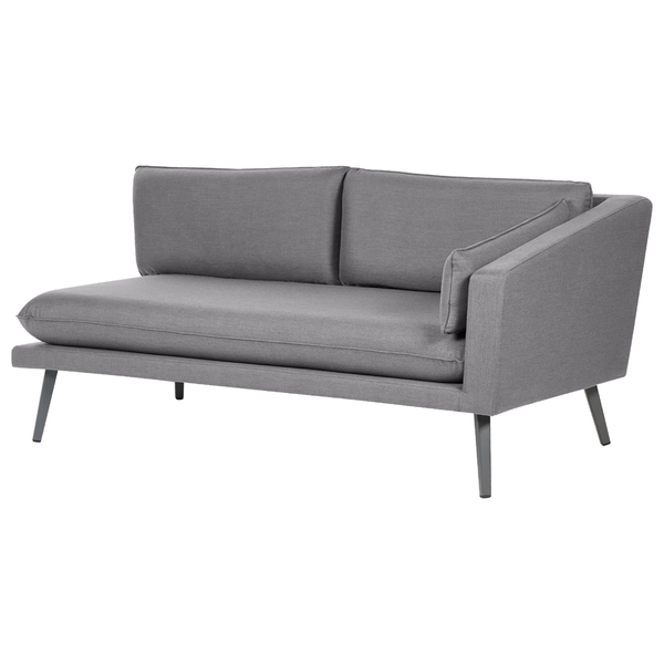 Gartensofa 3-Sitzer LORETELLO linksseitig Grau