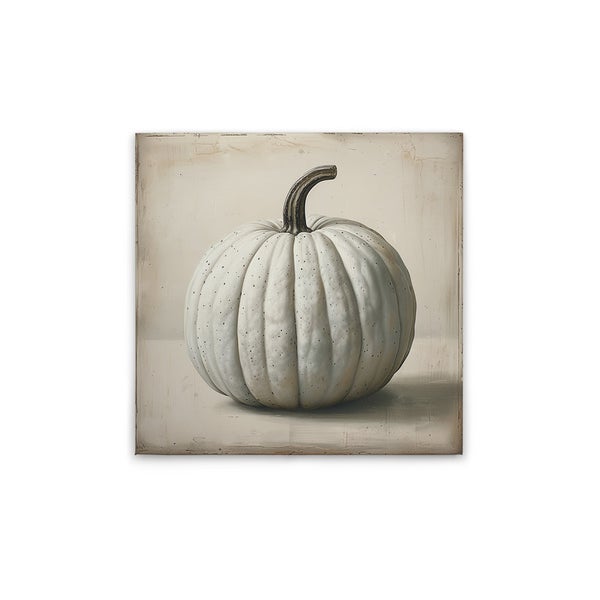 Dekoration: Wandbild mit Kürbis