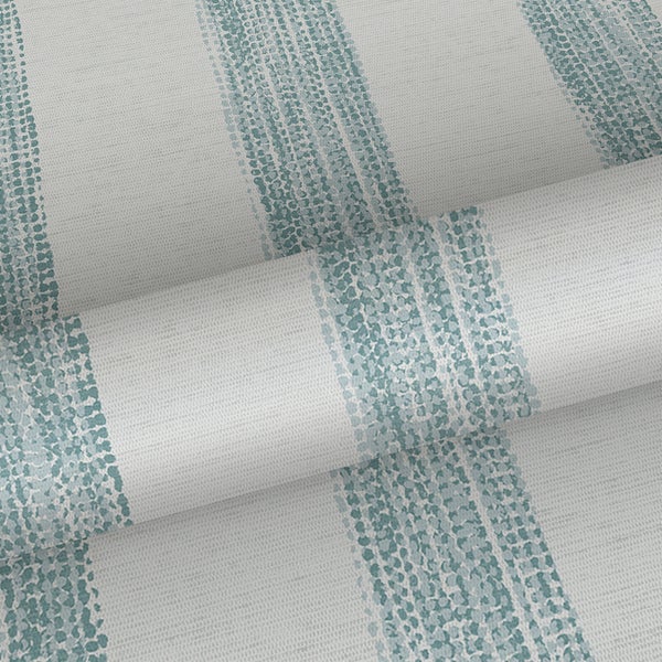 Sanders und Sanders Tapete gemalte Streifen Blaugrün und Weiß - 53 cm x 10,05 m - 640758