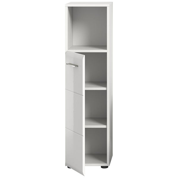 Ice Badschrank 1 Tür 1 Fach weiß Hochglanz. 30 X 30 X 110 cm