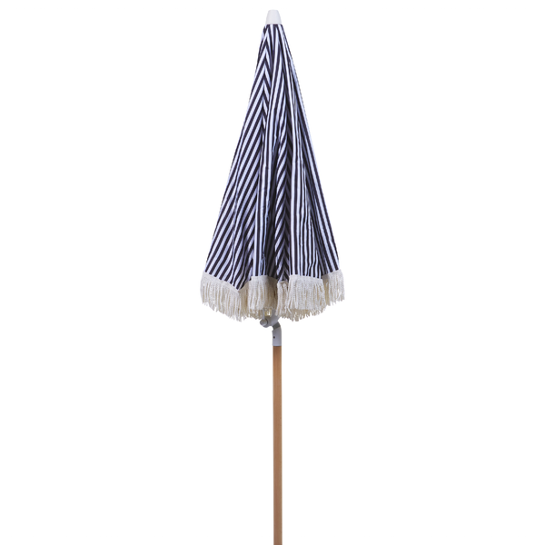 Sonnenschirm 150 cm MONDELLO Schwarz / Weiß