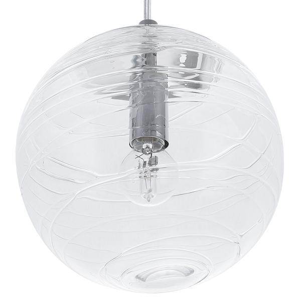 Hängeleuchte Glas transparent Kugelform MIRNA