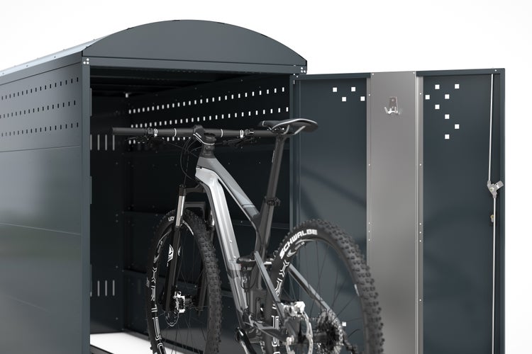 Fahrradgarage BikeBox 1 Bogendach AE ohne Seitenwand