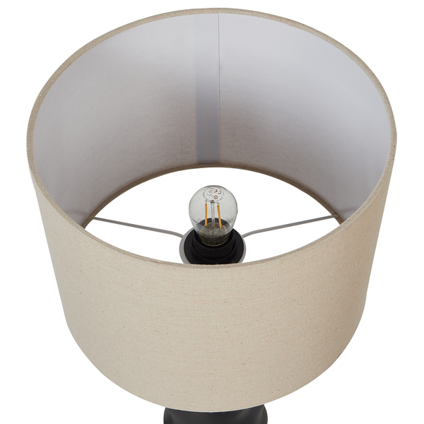 Tischlampe VILAR Keramik Schwarz
