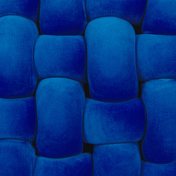 Dekokissen SIRALI Samtstoff 30 x 30 cm Blau
