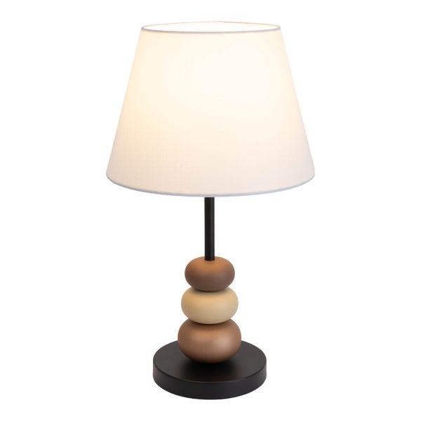 Nahaufnahme eines Lampenschirms aus Stoff