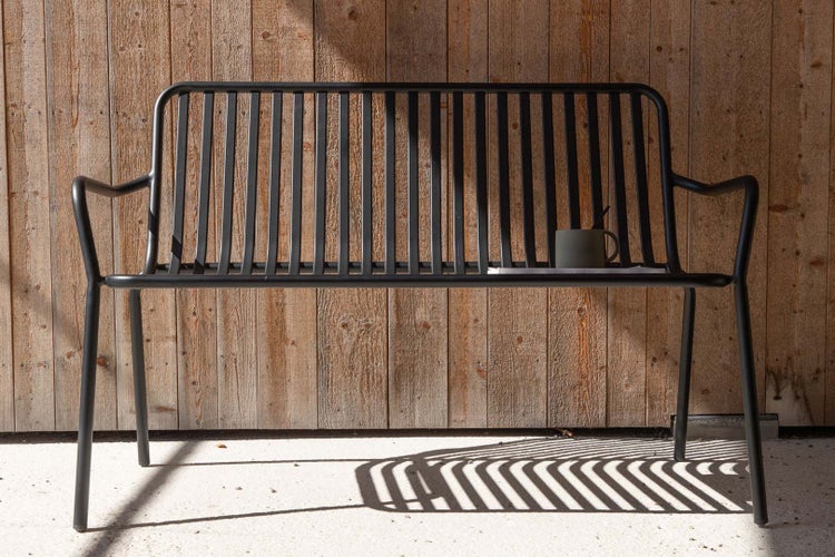 Peking Gartenbank schwarz. 130 X 64 X 85 cm