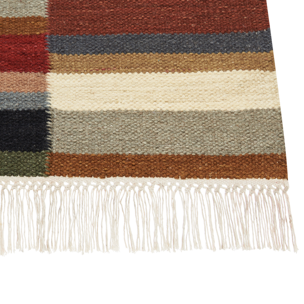 Teppich MUSALER Bunt 80 x 150 cm Wolle Kelim