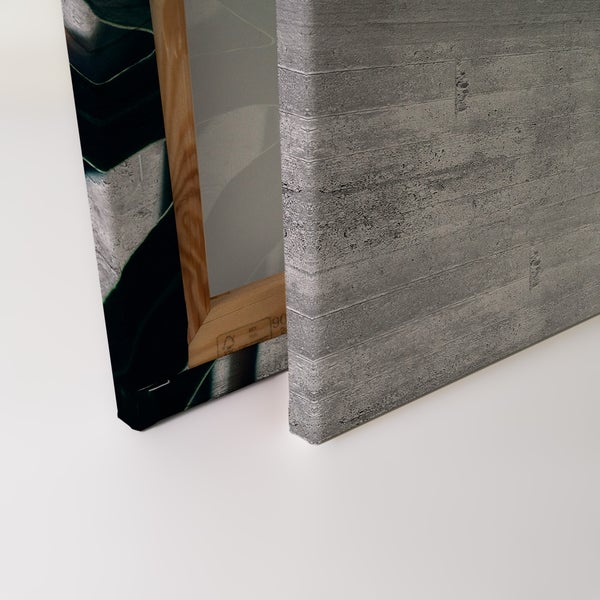 Leinwandbild mit Betonoptik Motiv auf Holzrahmen