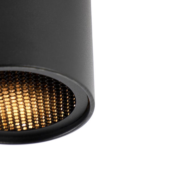 Design-Aufbaustrahler schwarz GU10 50mm - Tubo Honey