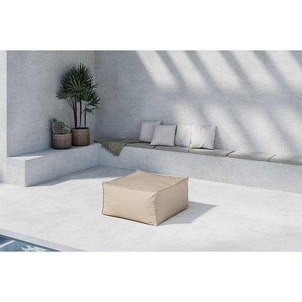 Rambo Sitzsack beige. 85 X 85 X 40 cm