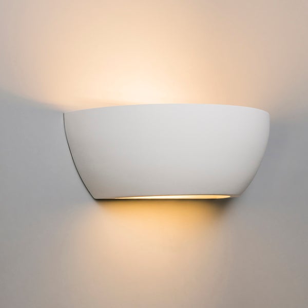 Moderne Wandleuchte Weiß mit Lichteffekt - Hiske