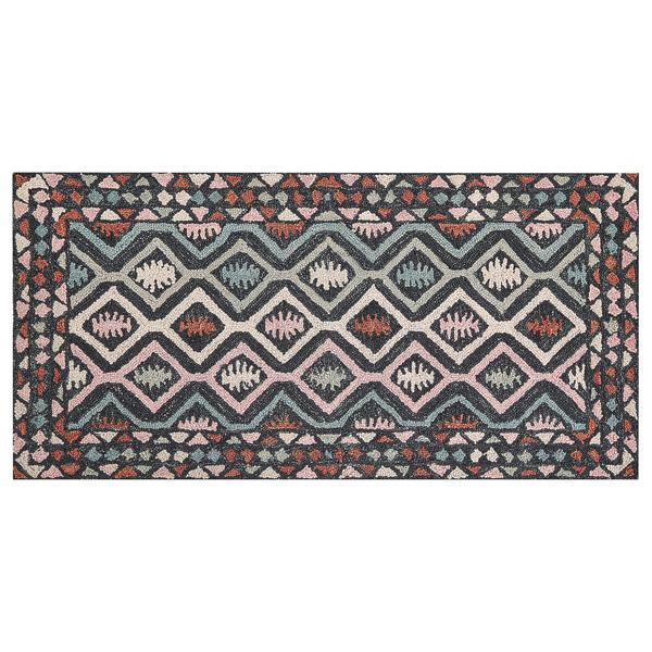 Teppich Wolle mehrfarbig 80 x 150 cm HAYMANA