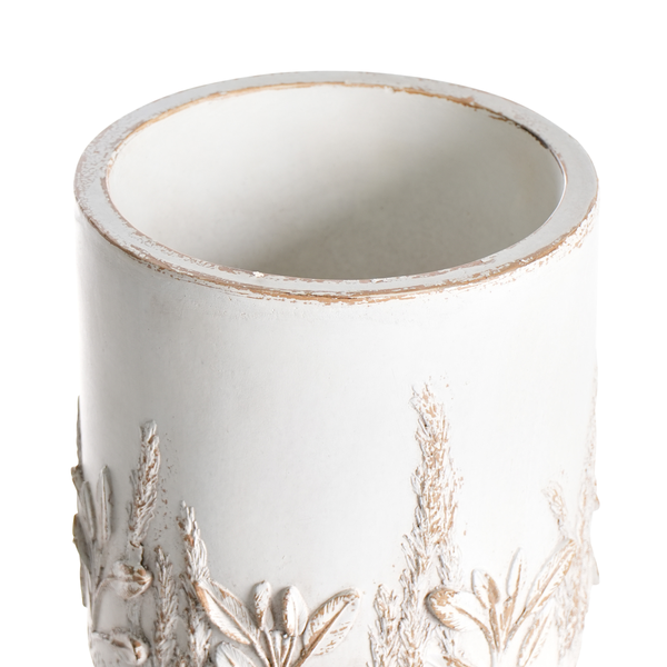 Blumentopf mit Beinen PREWEZA 23 cm Cremeweiß