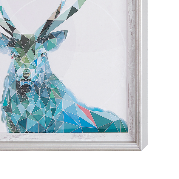 Gerahmtes Bild mit einem geometrischen Hirschmotiv