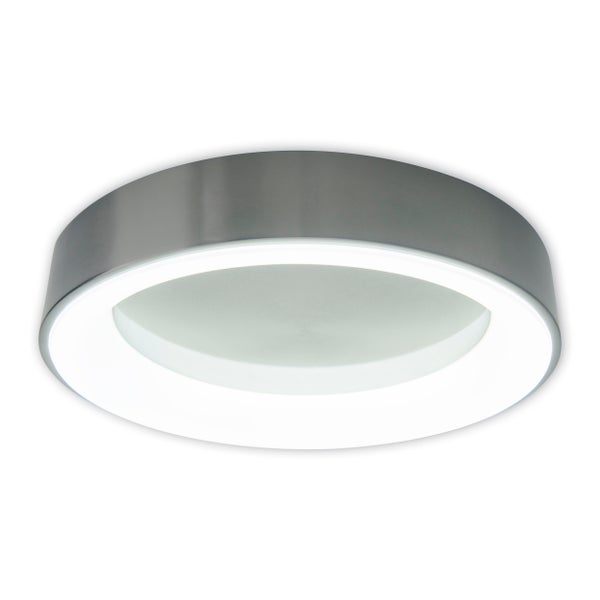 LED Deckenleuchte MULTO Ø 46,5 cm, viele Funktionen, aus Metall und Kunststoff, mit integrierten LEDs, Beleuchtung für Wohnzimmer, Büro oder Nachttisch