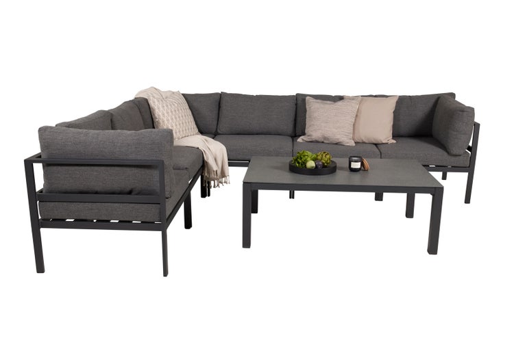 Copacabana Couchtisch schwarzes Glas. 70 X 70 X 45 cm