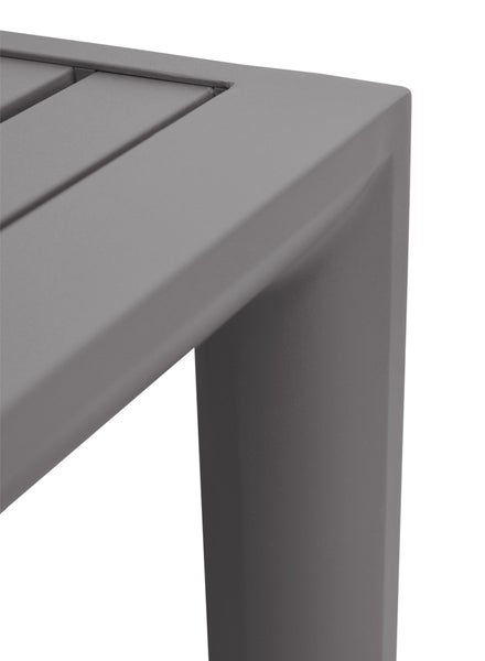 Beistelltisch Aluminium 45 x 45 cm taupe modern leicht für Garten Balkon Terrasse