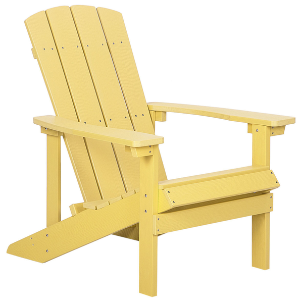 Gartenstuhl ADIRONDACK mit Fußstütze Gelb