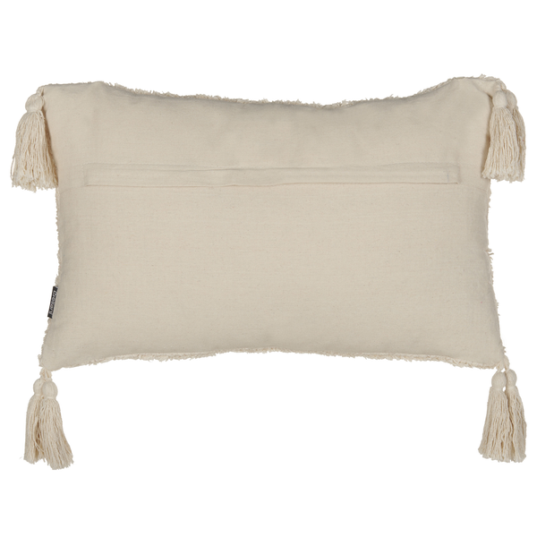Dekokissen mit Fransen und Quasten