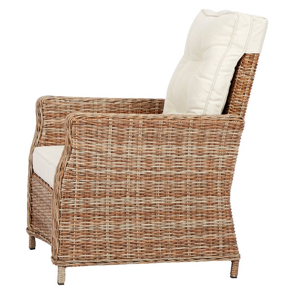 Rattan Sessel mit Polsterauflage