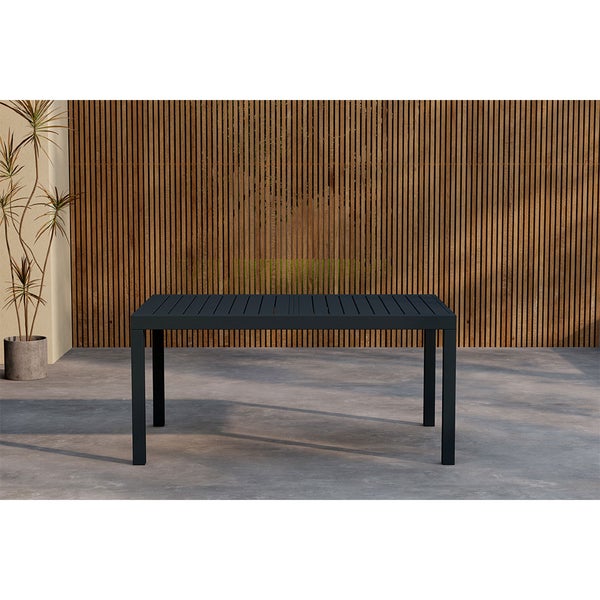 Capo Gartentisch mit Auszug 160/240 cm schwarz. 100 X 160 X 75 cm