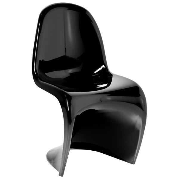 Gartenstuhl 4er Set VASIA Kunststoff Schwarz
