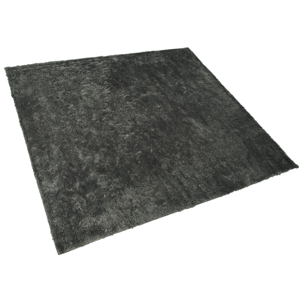 Teppich dunkelgrau 200 x 200 cm Shaggy EVREN