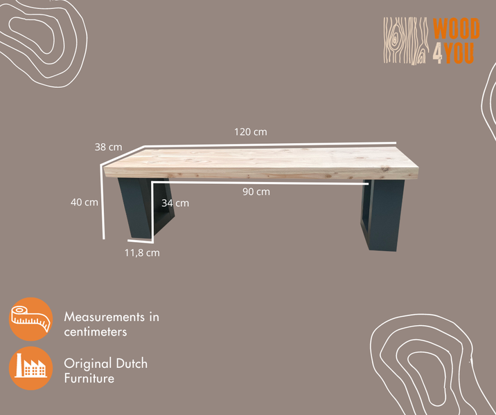 Wood4you - Gartenbank - New England Douglasie 120 cm