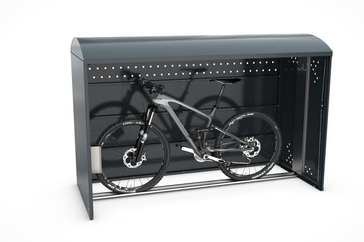 Fahrradgarage BikeBox 1 Bogendach AE ohne Seitenwand