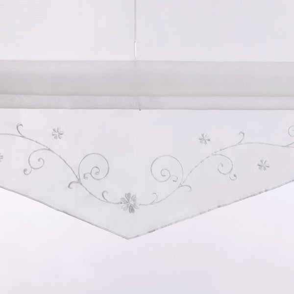 Gardinenstores mit floraler Stickerei