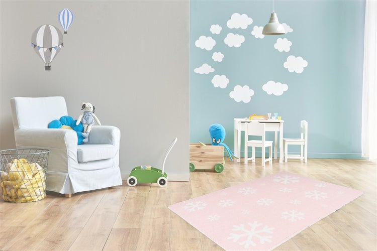 Flachflor Teppich Ayumi Rosa Modern 120 x 180 cm
