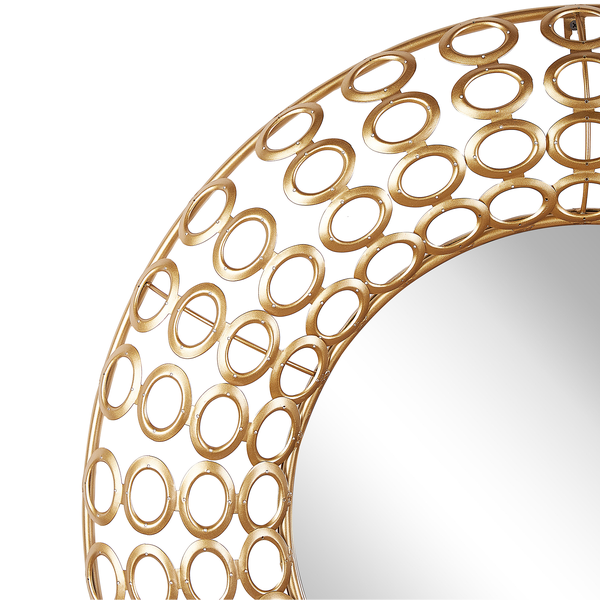 Wandspiegel BOURDON 80 cm 80 cm Metall Gold