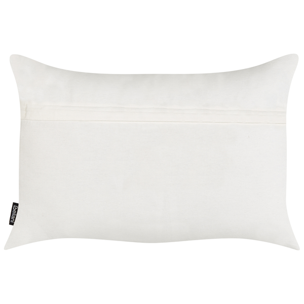 Dekokissen 2er Set VELLEIA Baumwolle 50 x 35 cm Weiß Geometrisches Muster