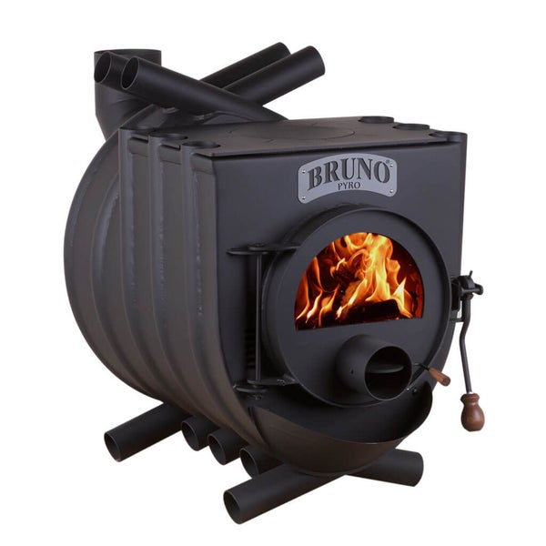 Bruno Pyro Holzofen mit Flammen