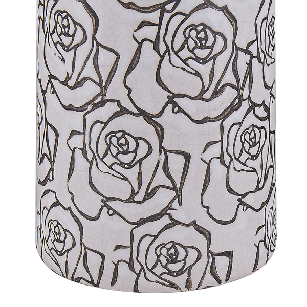 Blumenvase ALINDA Steinzeug 26 cm Weiß