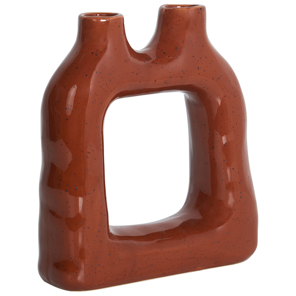 Blumenvase MULLET Steinzeug 28 cm Braun