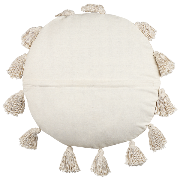 Dekokissen 2er Set MADIA Baumwolle 45 x 45 cm Hellbeige Ohne Muster