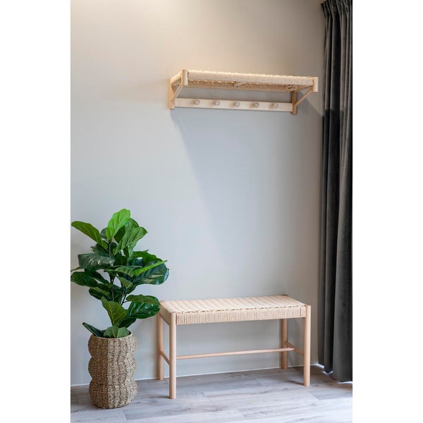 Abano Wandgarderobe natur. 78 X 31 X 17 cm