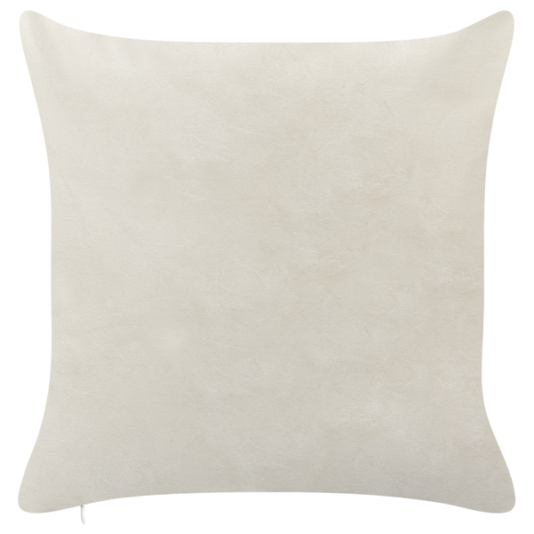 Dekokissen 2er Set PALMIER Samtstoff 45 x 45 cm Cremeweiß Weihnachtsmotiv