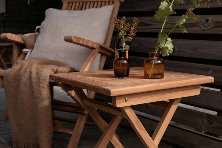 Kenya Beistelltisch Teak. 50 X 50 X 50 cm