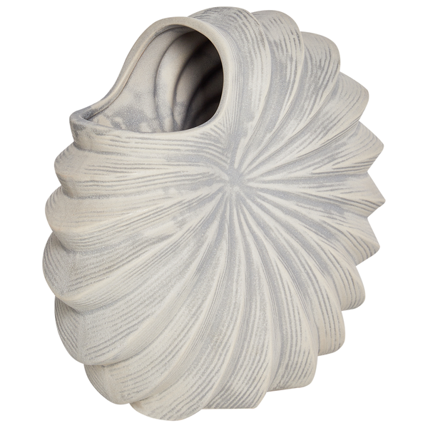 Blumenvase SCUP Steinzeug 28 cm Cremeweiß