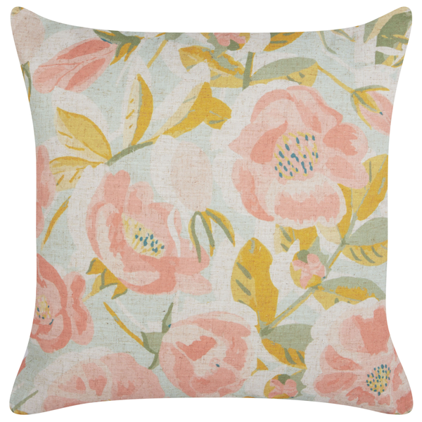 Dekokissen ZAHRIYE 45 x 45 cm Rosa Blumenmuster