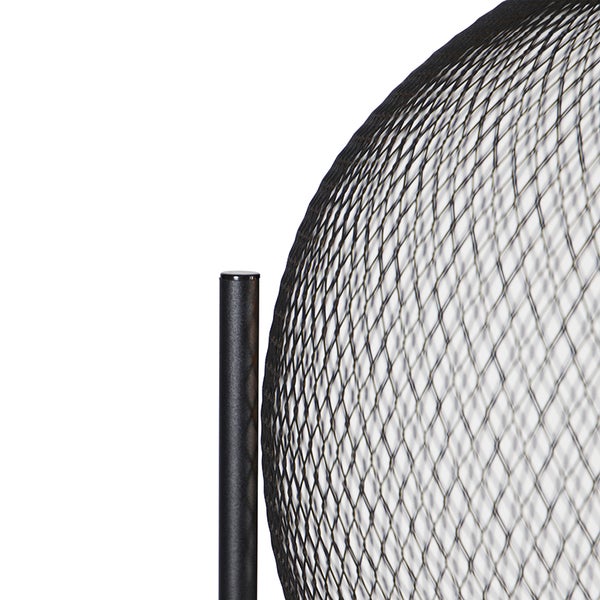 Moderne Stehlampe schwarz - Mesh Ball