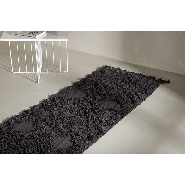 Hilma Läufer 200x70cm dunkel grau. 70 X 200 X 2 cm