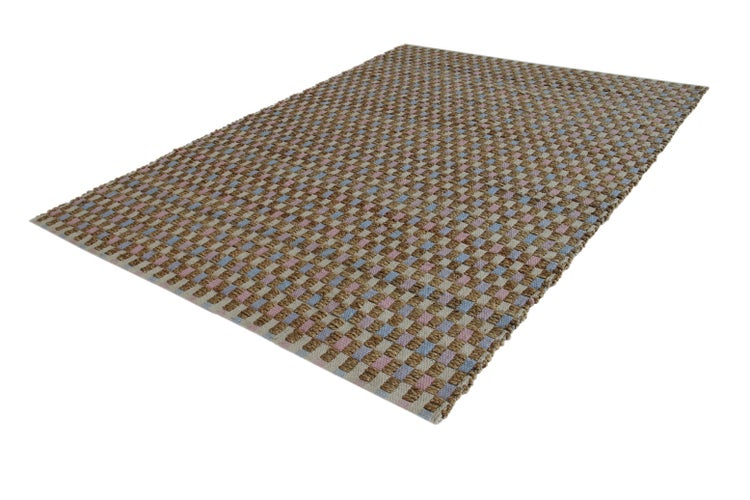 Kurzflor Teppich Nandi Natur / Pink Modern, Vintage 120 x 170 cm