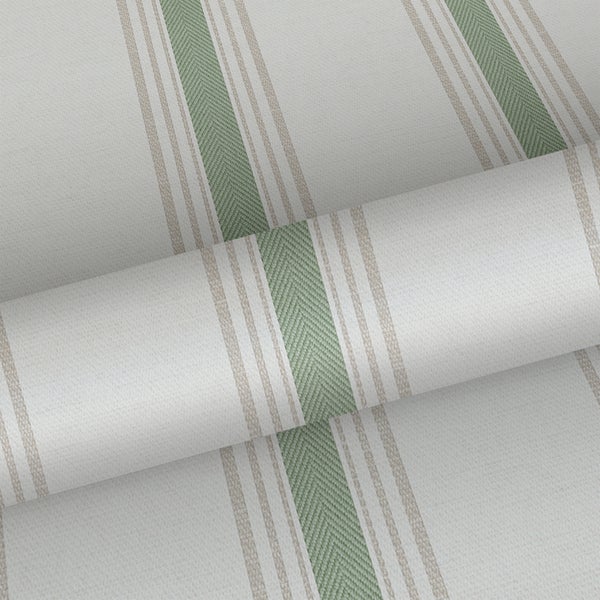 Sanders und Sanders Tapete Streifen Grün und Beige - 53 cm x 10 m - 640206