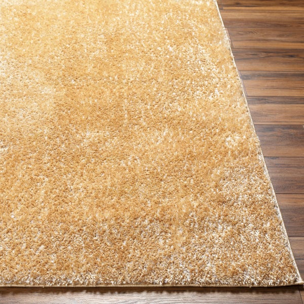 Hochfloriger Shaggy-Teppich Einfarbig Gelb 160x213 cm CLAIRE